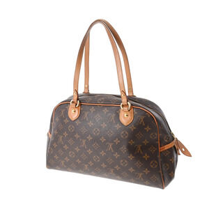 Louis Vuitton Canvas Handbag Montorgueil Brown Monogram